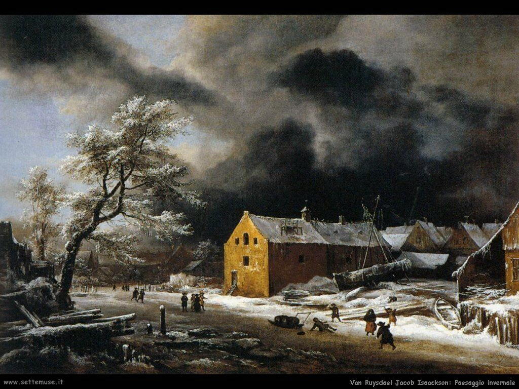Paesaggio invernale Van Ruysdael Jacob Isaackszon 