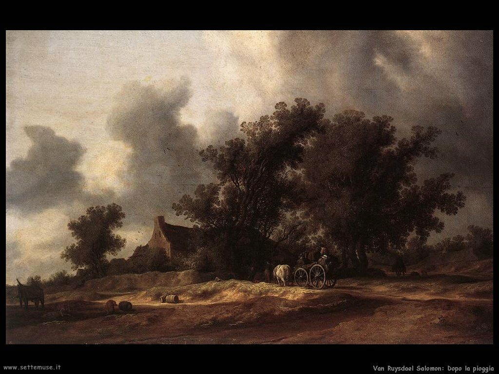 Dopo la pioggia Van Ruysdael Salomon 