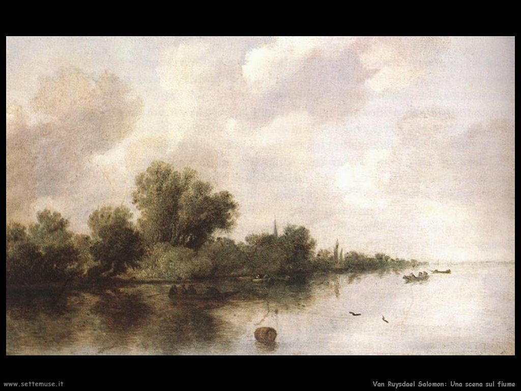 Scena sul fiume Van Ruysdael Salomon 
