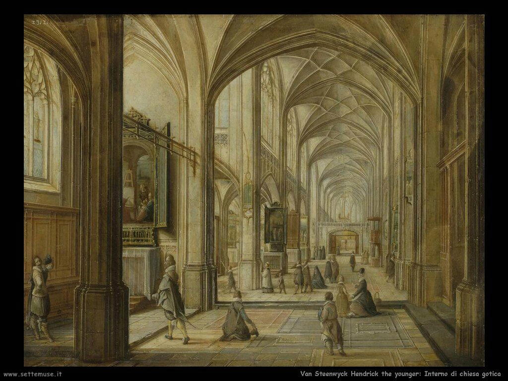 Van Steenwyck, Hendrick The Younger Interno di chiesa gotica