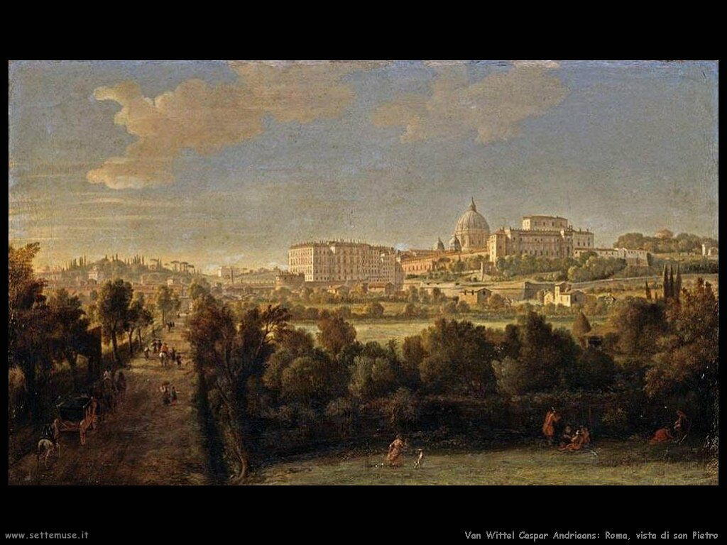 Roma vista di San Pietro Van Wittel Andriaans Caspar 