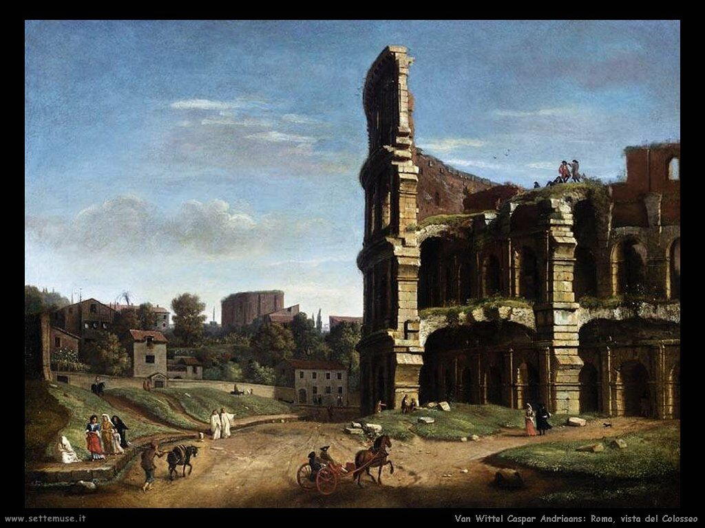 Roma vista del Colosseo Van Wittel Andriaans Caspar 