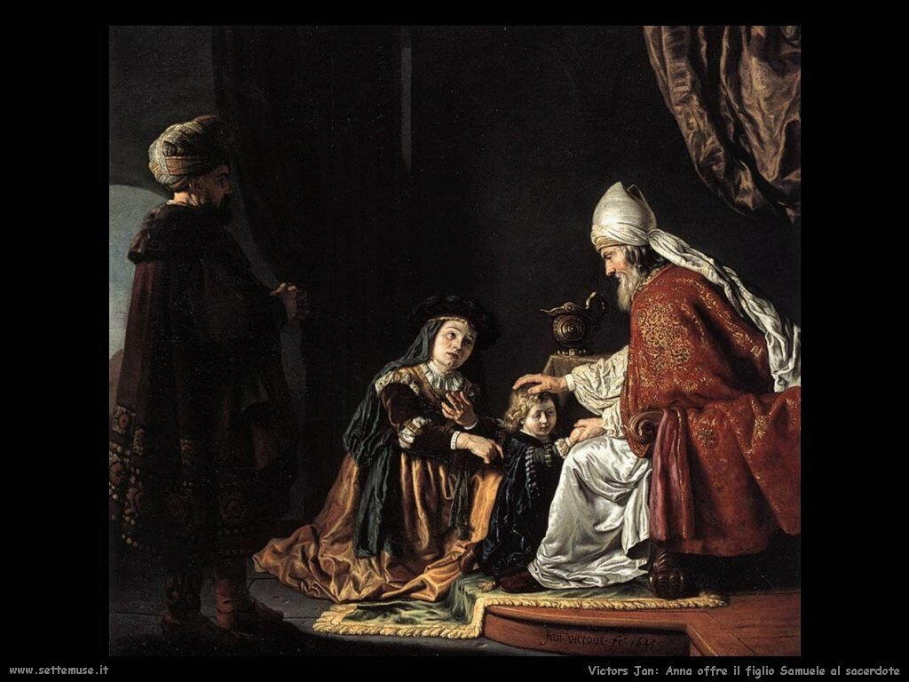 Hanna consegna il figlio Samuele al Sacerdote Victors Jan 