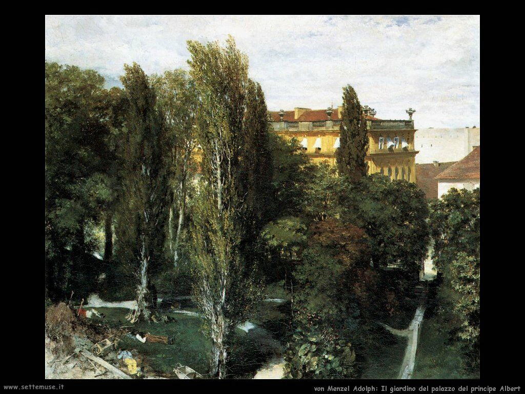 Il Palazzo-giardino del principe Albert Von Menzel Adolph 
