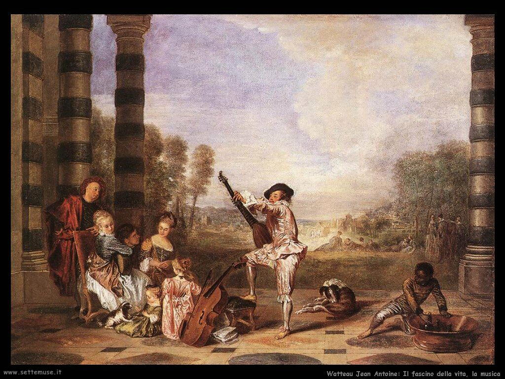 Il fascino della musica nella vita Watteau Jean Antoine
