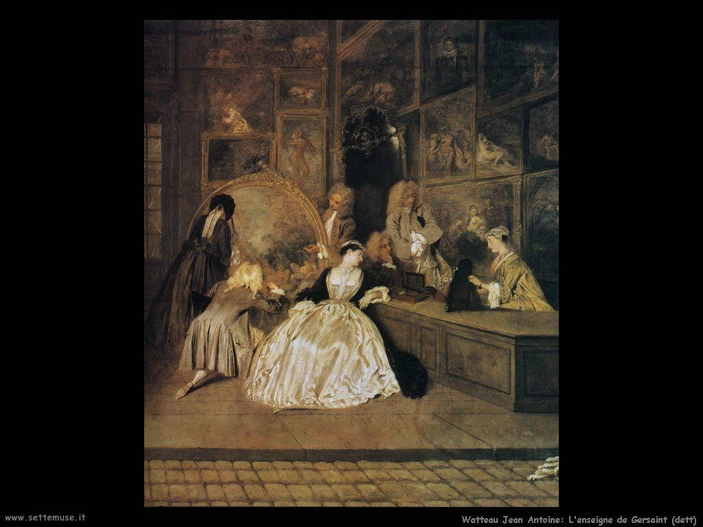 Il segno di Gersaint (particolare) Watteau Jean Antoine