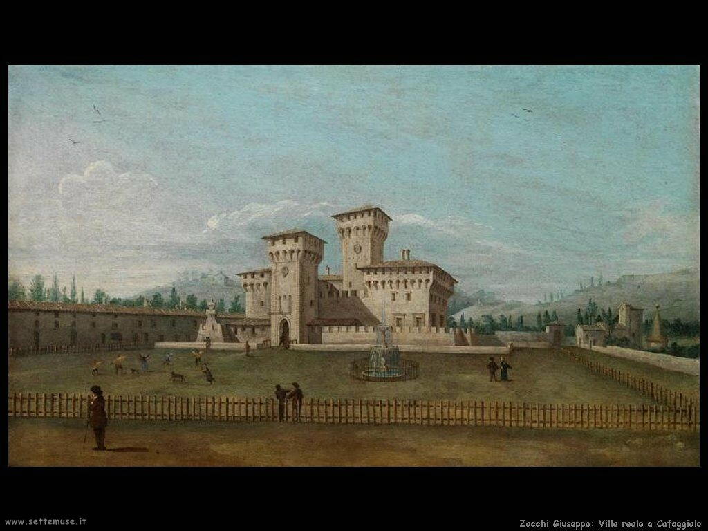 Zocchi Giuseppe Villa reale a Cafaggiolo