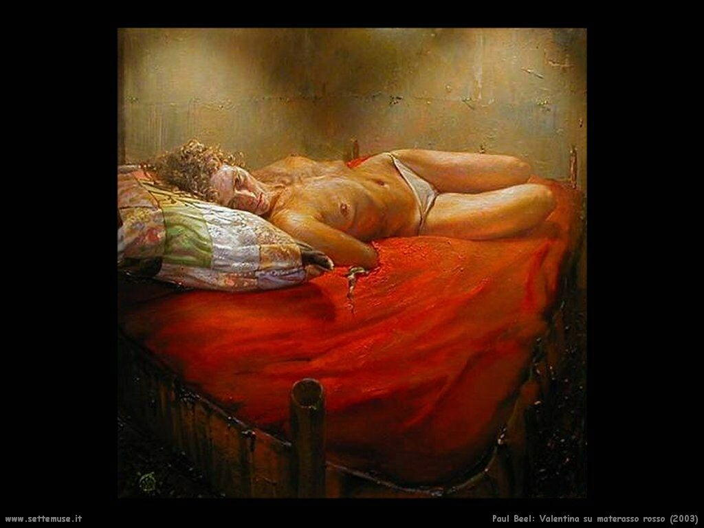 Valentina su materasso rosso (2003) Paul Beel