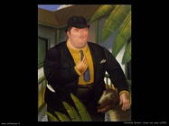 Fernando Botero uomo_con_cane_1989