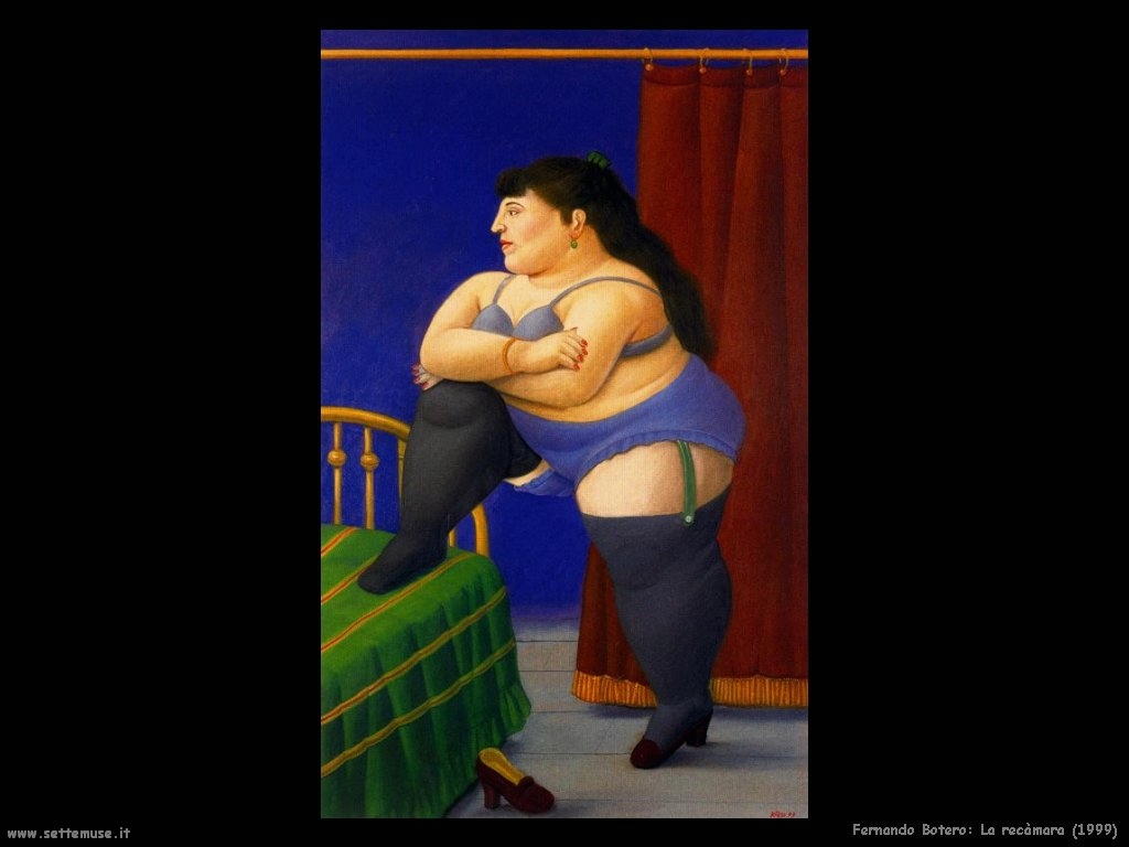 Fernando Botero_la Camera da letto_1999