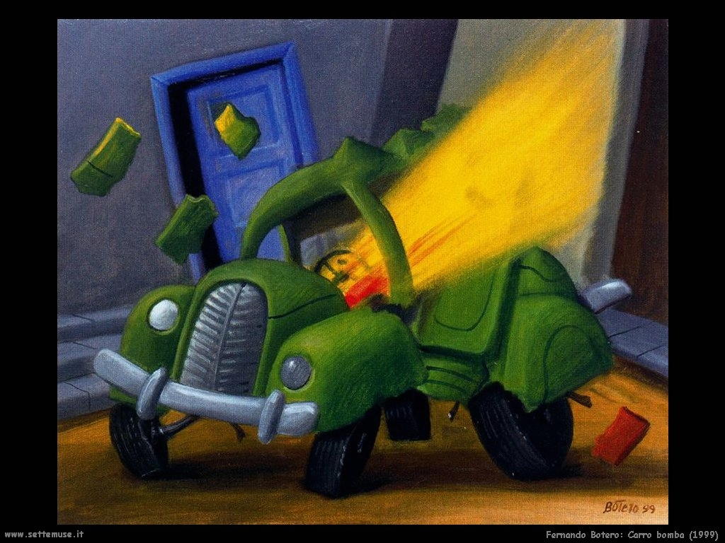 Fernando Botero_Auto_bomba_1999