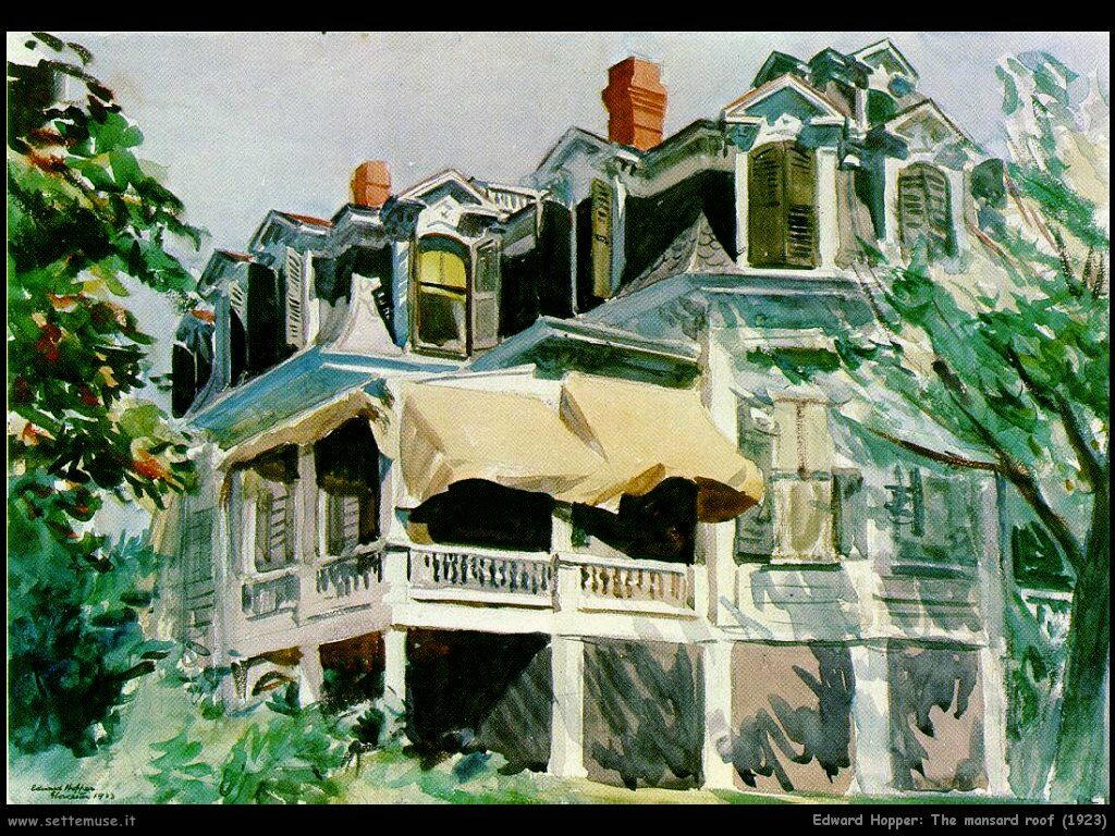edward_hopper_Il tetto della mansarda (1923)