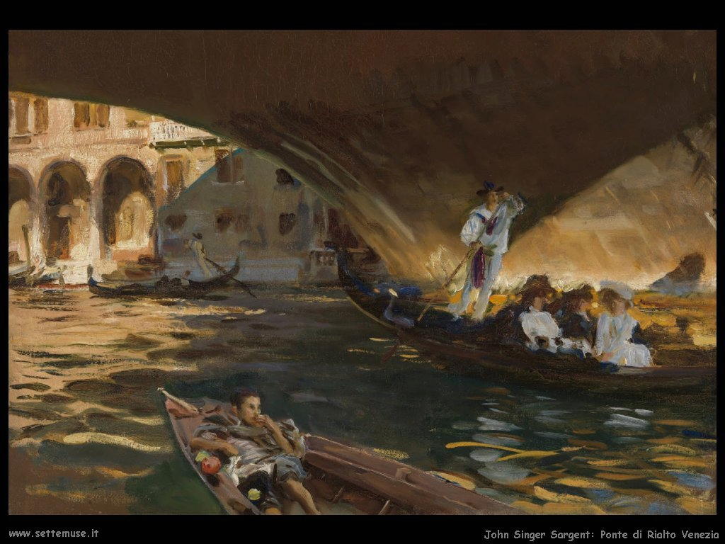 John Singer Sargent ponte di rialto venezia