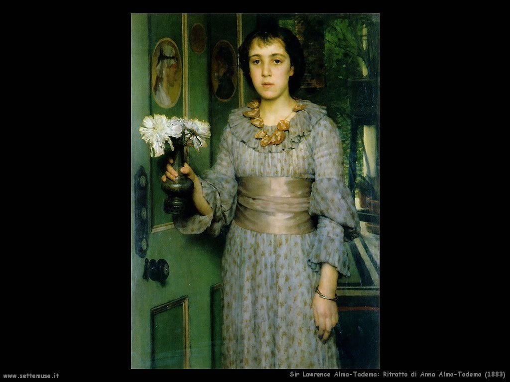 Sir Lawrence Alma-Tadema  ritratto di anna alma tadema 1883
