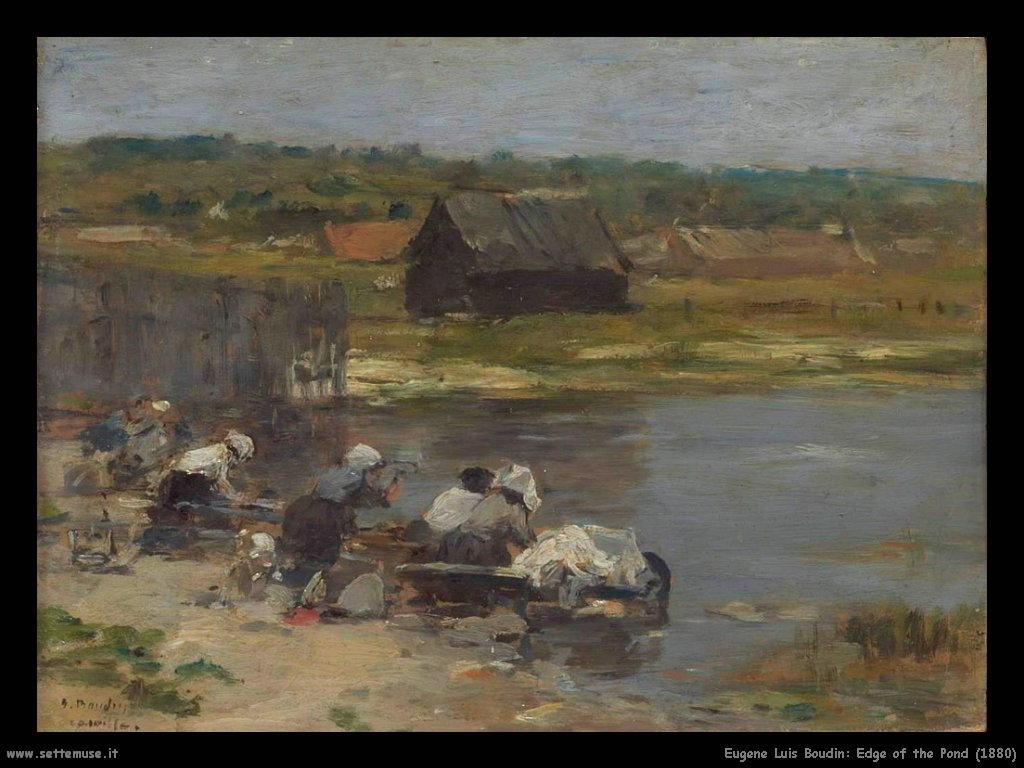 Eugène Louis Boudin_Edge_of_the_Pond_1880