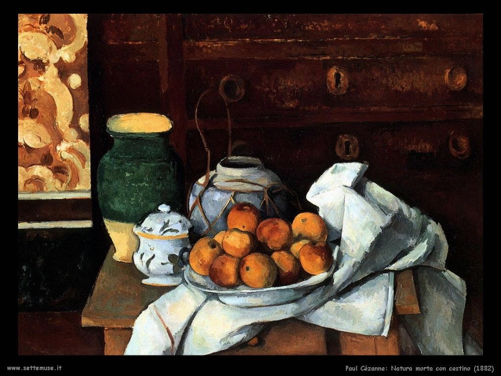 Natura morta con cestino (1882) Paul Cézanne