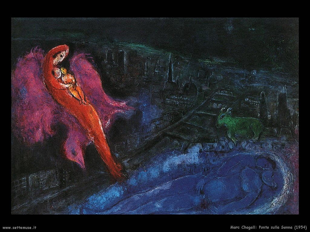 Marc Chagall_ponte_sulla_senna_1954