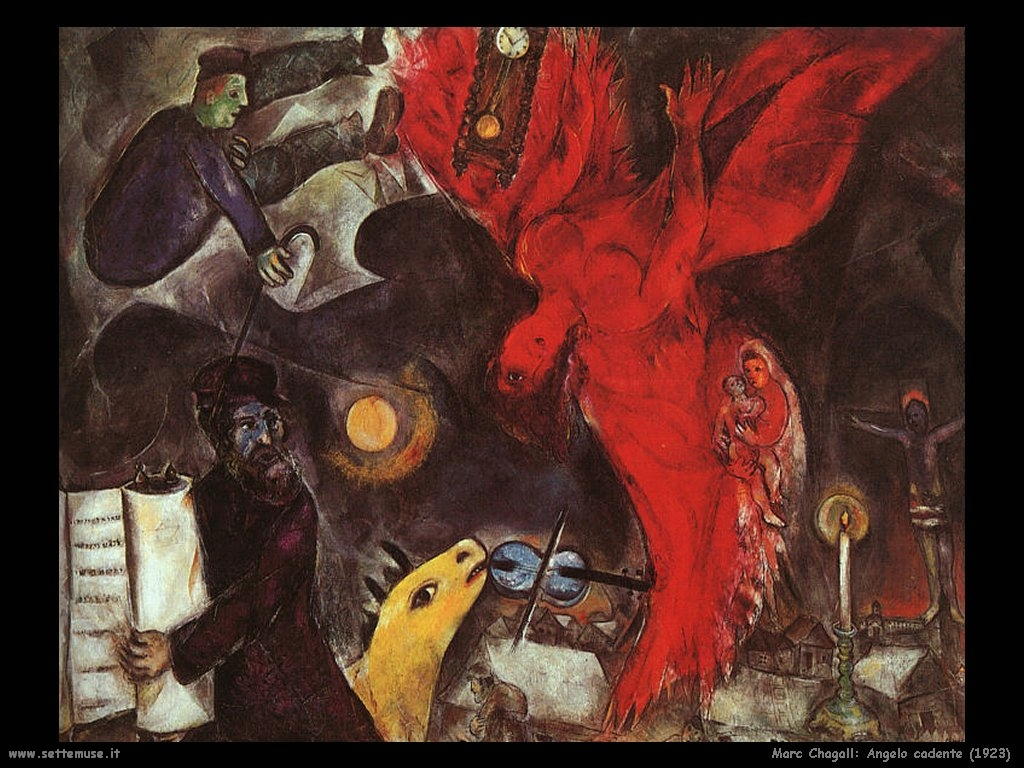 Marc Chagall_angelo_cadente_1923