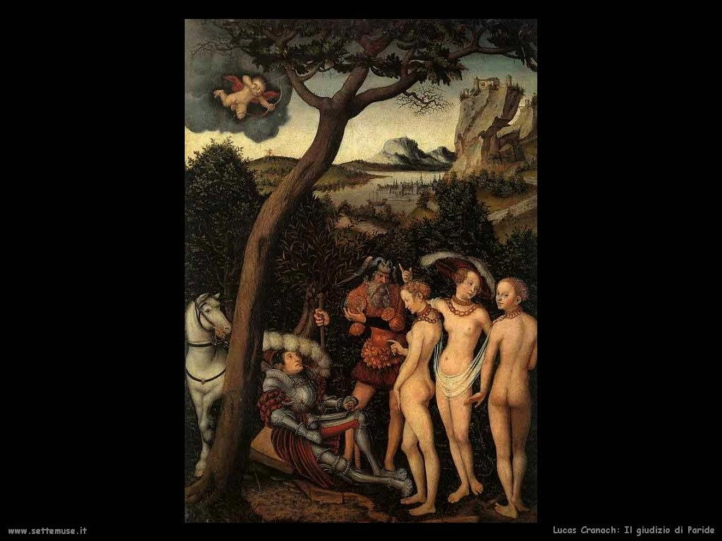 Lucas Cranach il giudizio di paride 1530