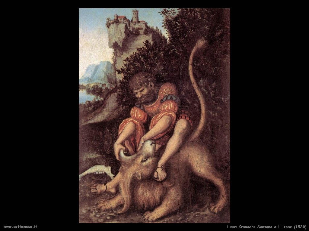 Lucas Cranach_sansone_e_il_leone_1520