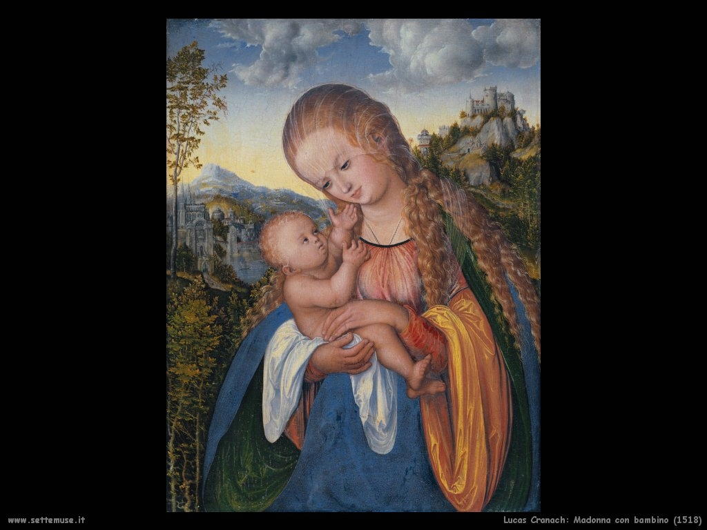 Lucas Cranach madonna con bambino 1518