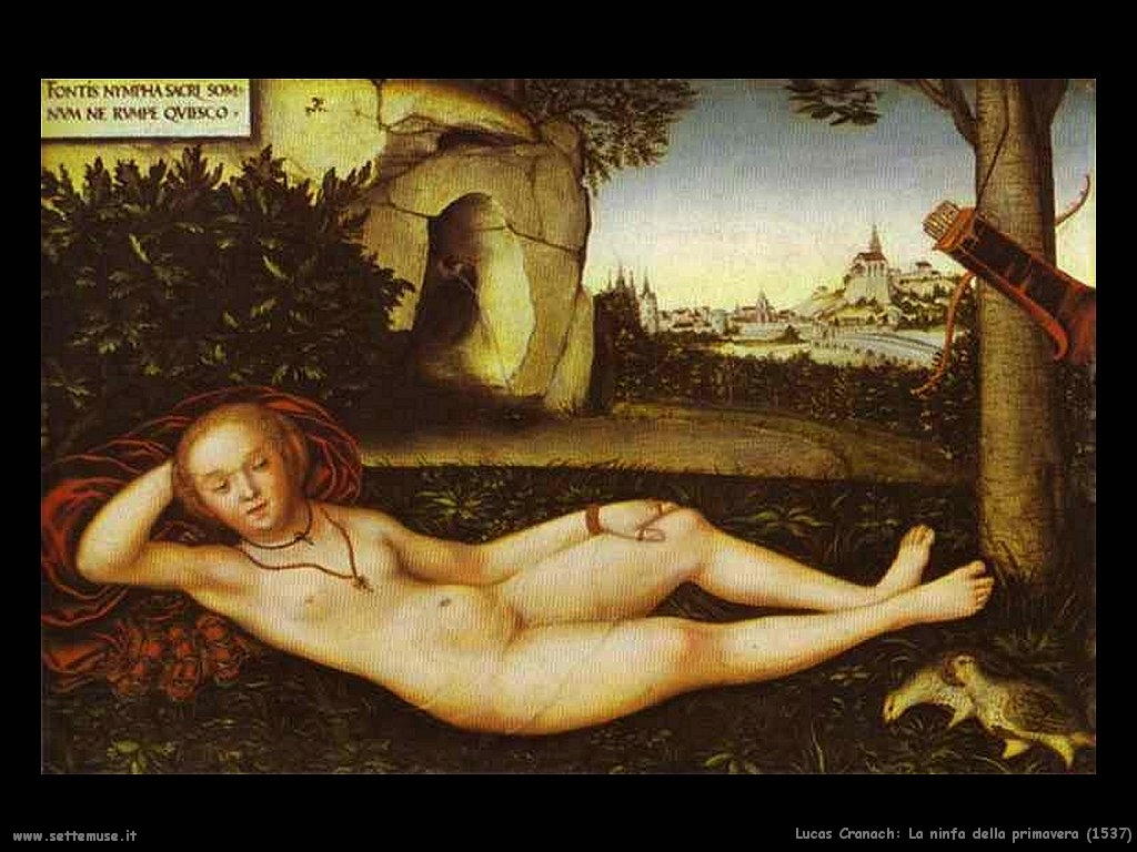 Lucas Cranach_la_ninfa_della_primavera_1537