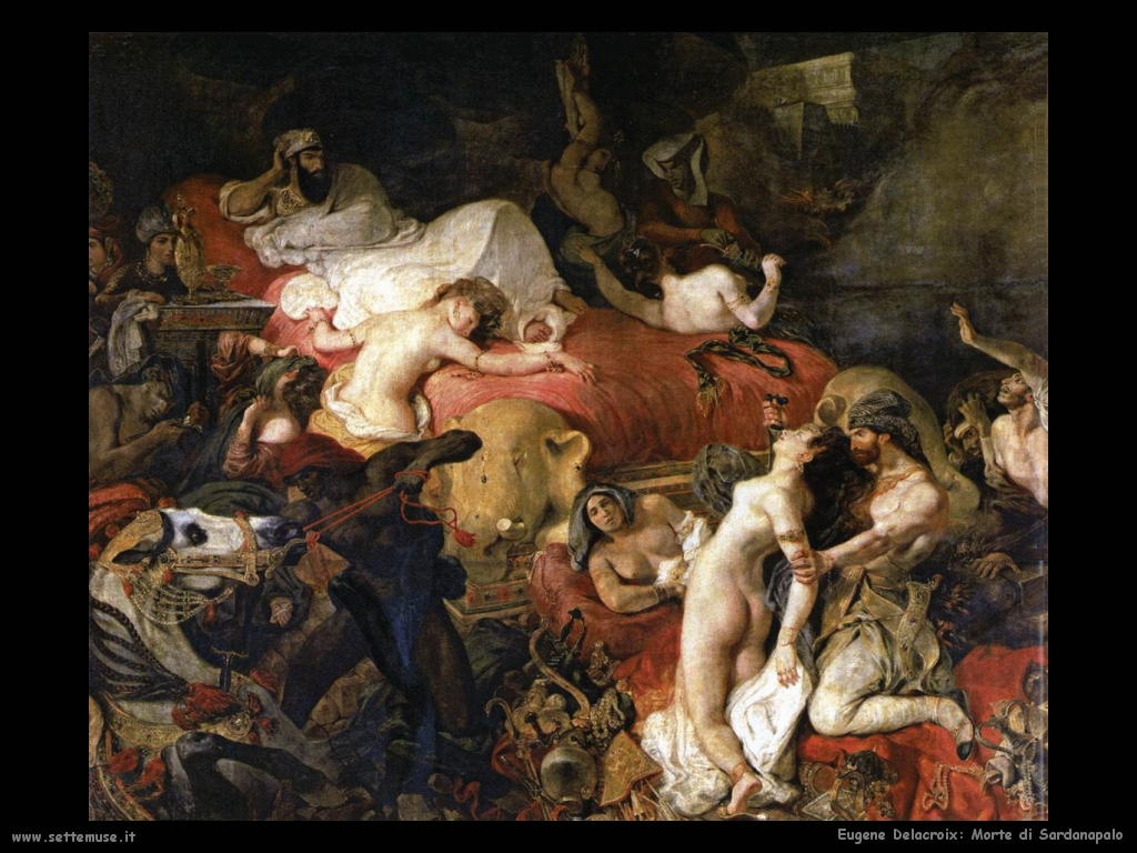 Eugène Delacroix_morte_di_sardanapalo_1827