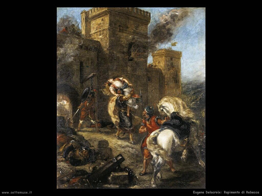 Eugène Delacroix Rapimento di Rebecca