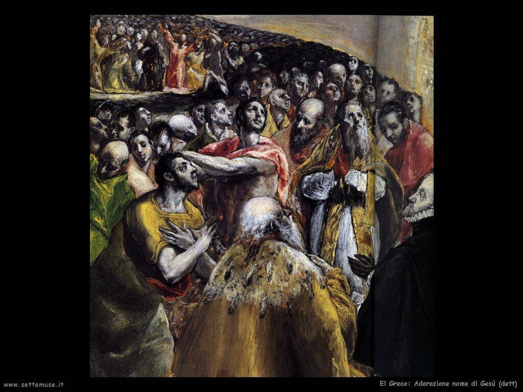El Greco adorazione_del_nome_di_gesu_dett