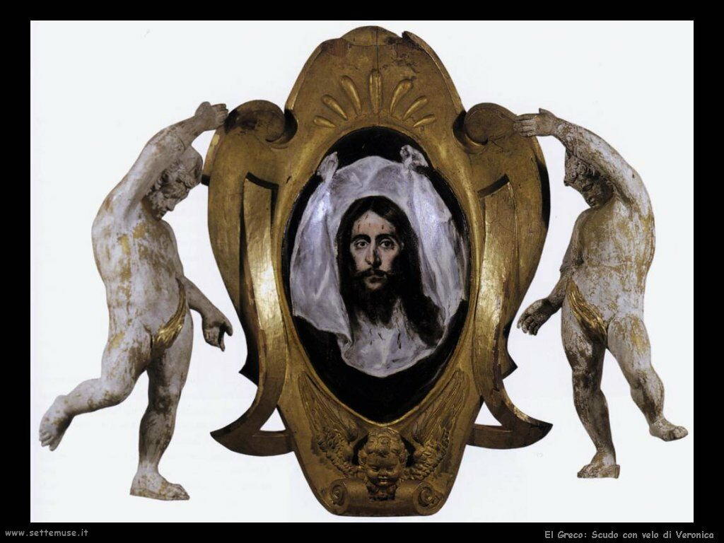 El Greco scudo con velo di veronica