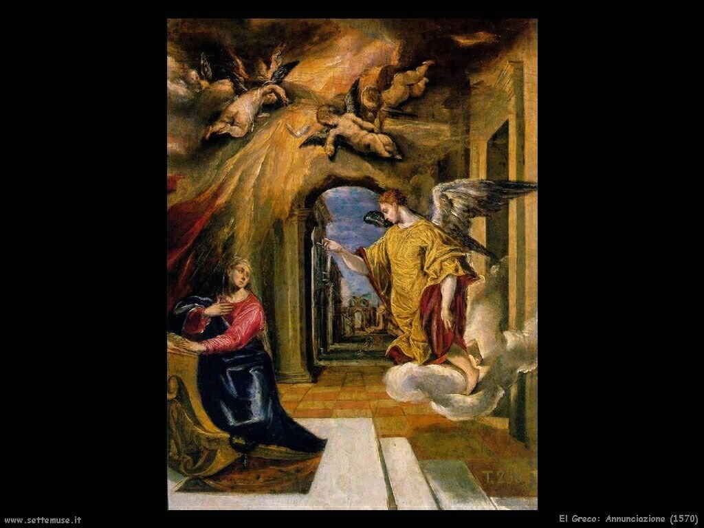 El Greco annunciazione 1570
