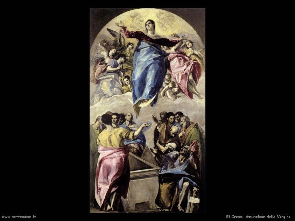 El Greco assunzione della vergine