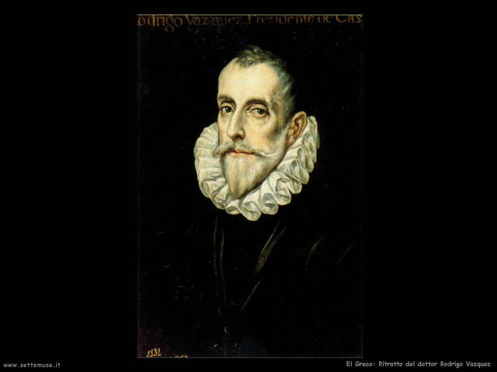 El Greco ritratto del dottor rodrigo vazquez