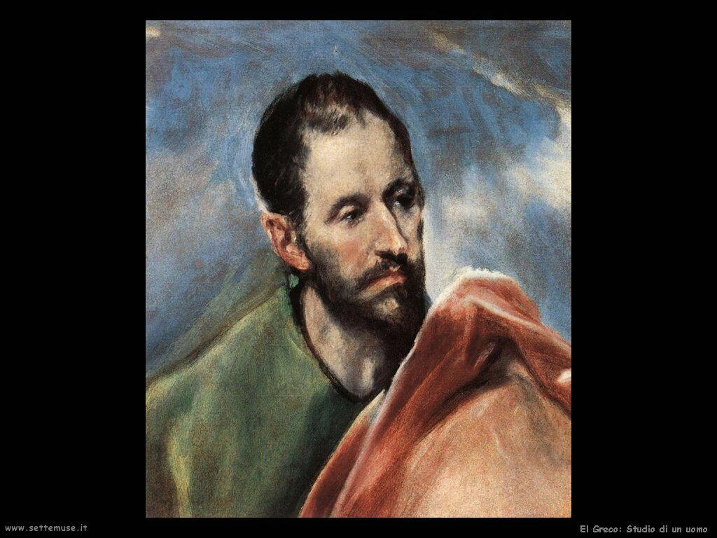 El Greco studio di un uomo