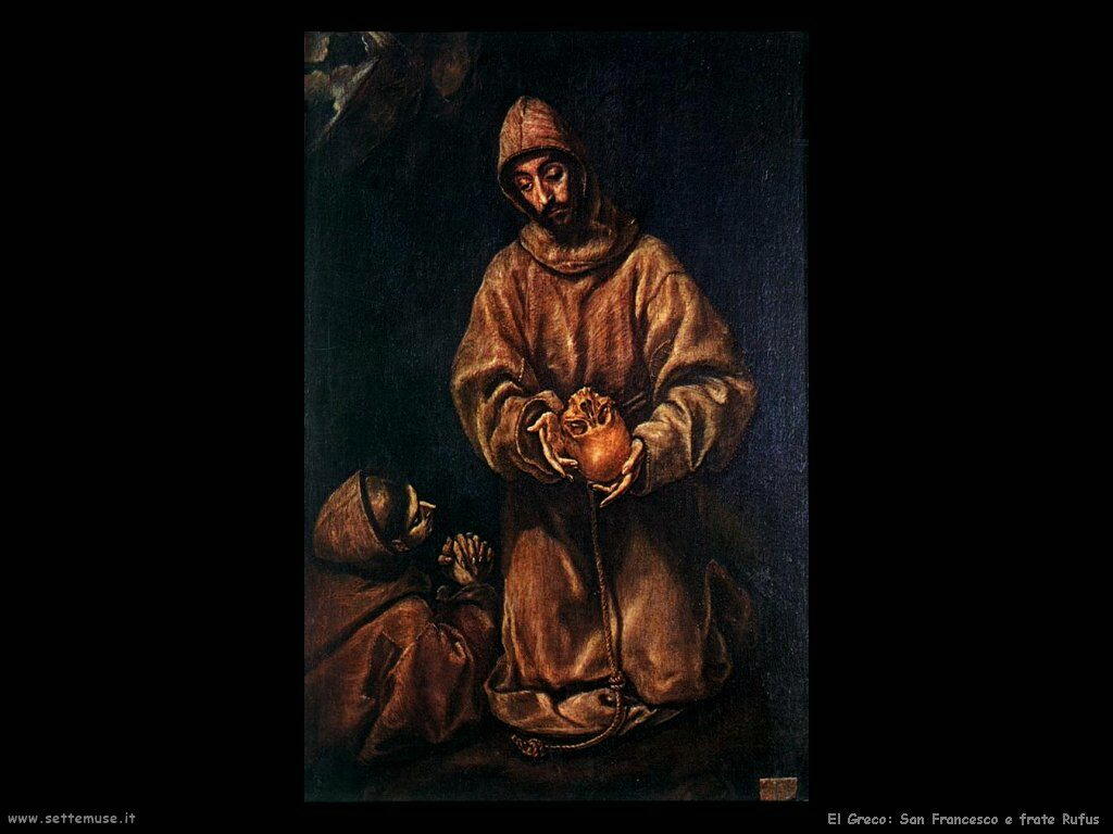 El Greco san francesco e fratello rufus