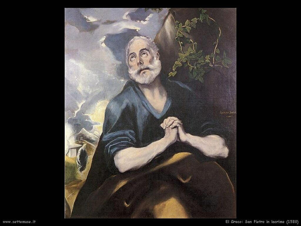 El Greco san pietro in lacrime 1580