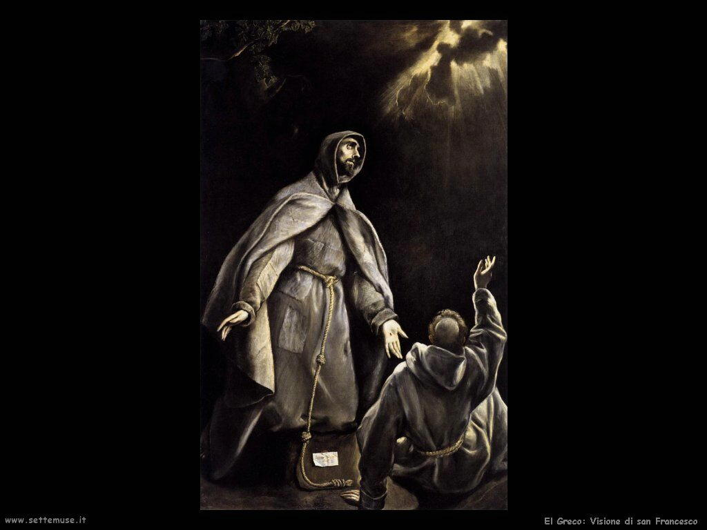 El Greco visione di san francesco