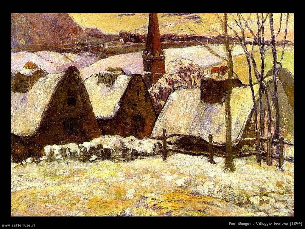 Paul Gauguin villaggio bretone 1894