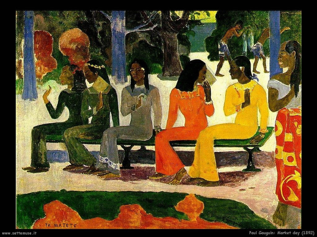 Paul Gauguin market day 1892