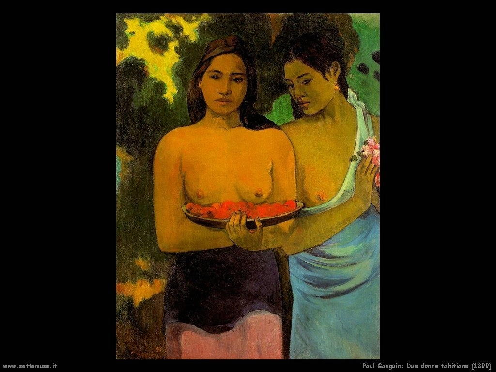 Paul Gauguin due donne tahitiane 1899