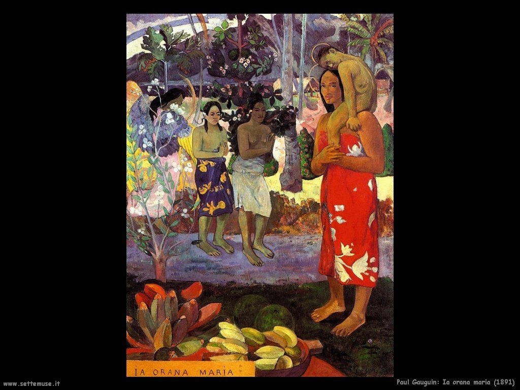 Paul Gauguin ia orana maria 1891