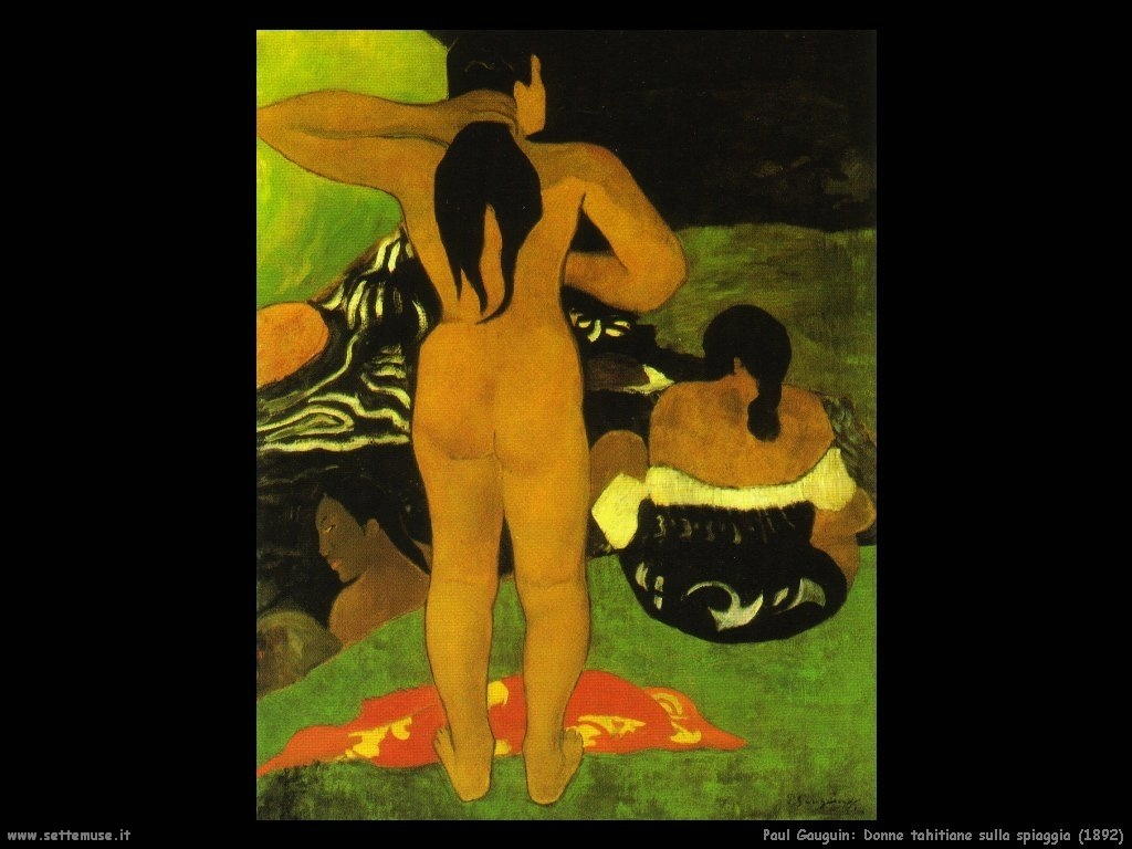 Paul Gauguin donne tahitiane sulla spiaggia 1892