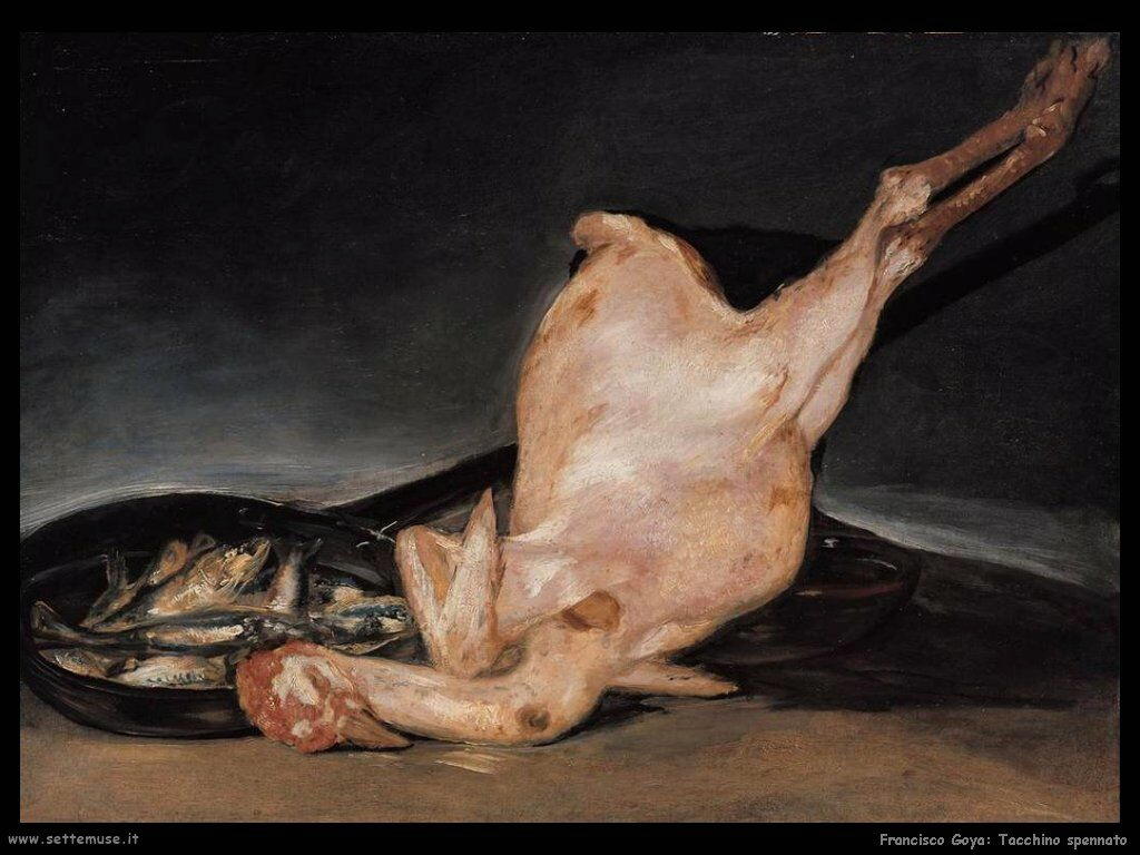 Francisco de Goya tacchino spennato