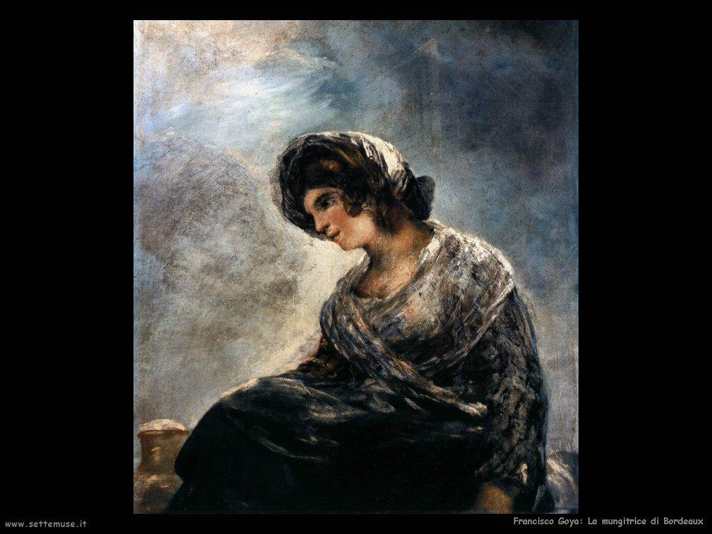Francisco de Goya la mungitrice di bordeaux