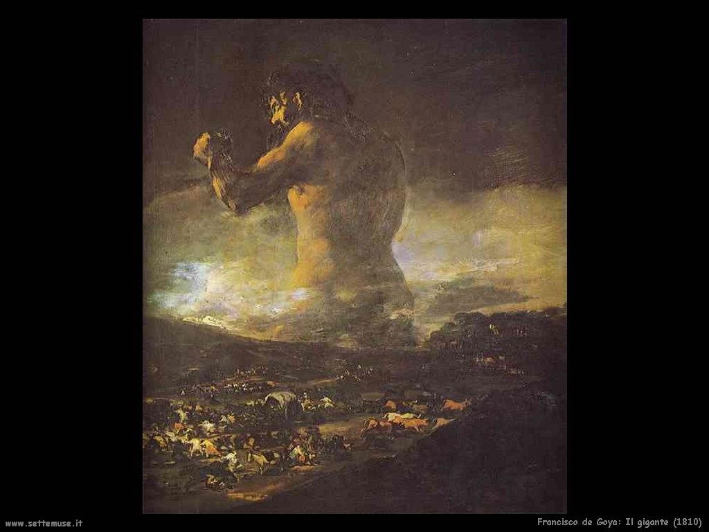 Francisco de Goya il gigante 1810