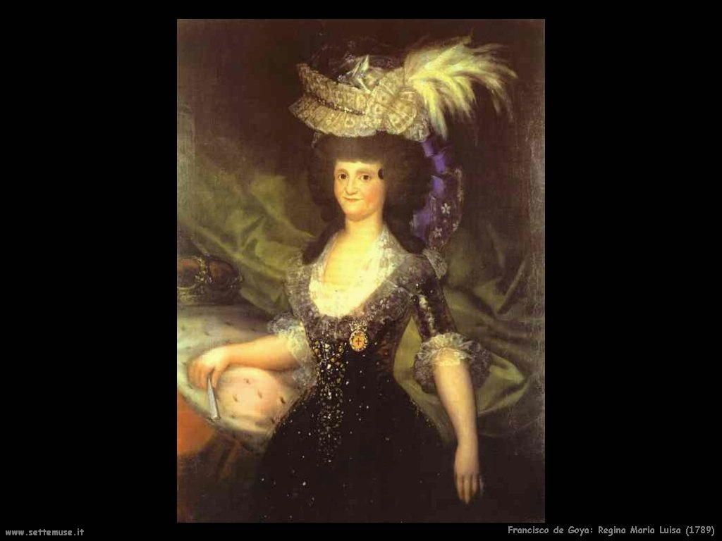 Francisco de Goya regina maria luisa 1789