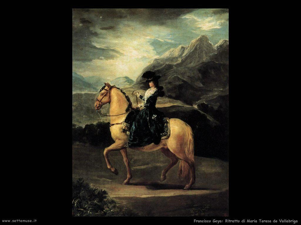 Francisco de Goya ritratto di maria teresa de vallabriga