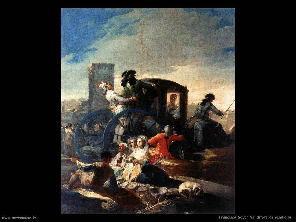 Francisco de Goya venditore di vasellame