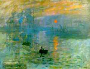 Opera di Claude Monet Soleil levant