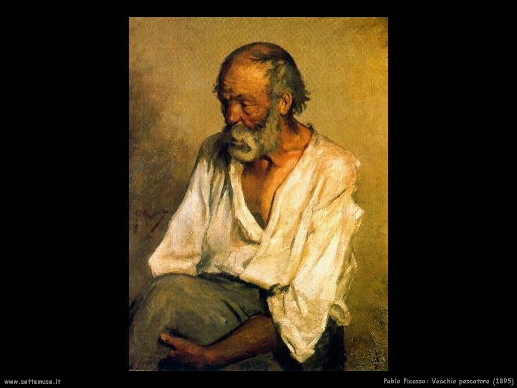 Pablo Picasso quadro del 1895 vecchio pescatore